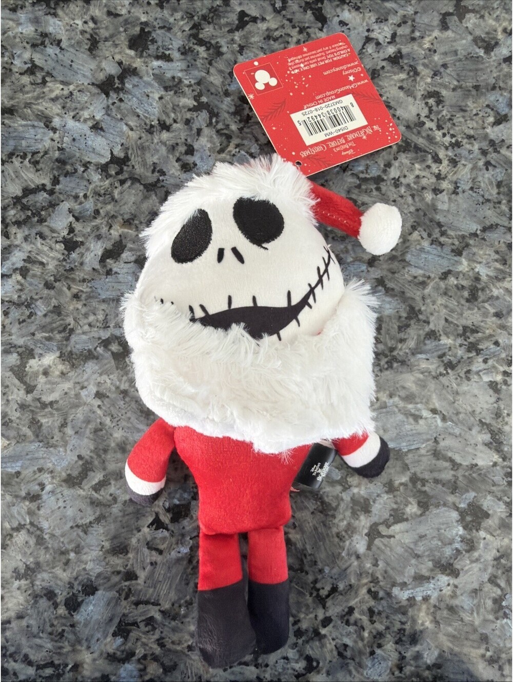 Disney's Nightmare Before Christmas Jack Skellington Squeaky & Plush Dog Toy
